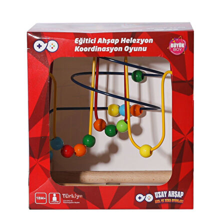 Kız Erkek Çocuk Oyuncak 4787 Ahşap Koordinasyon Kız Erkek Çocuk Oyuncak Eğitici Eğlenceli Oyuncak