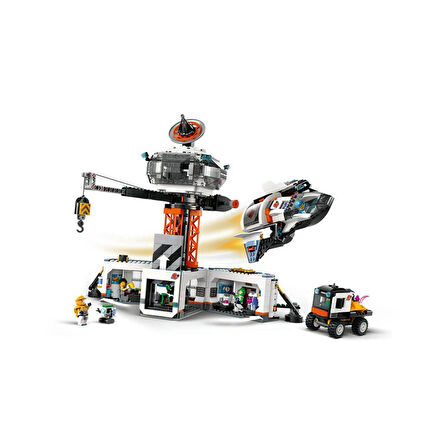 Kız Erkek Çocuk Oyuncak 60434 LEGO® City Uzay Üssü ve Roket Fırlatma Rampası 1422 parça +8 yaş Kız E