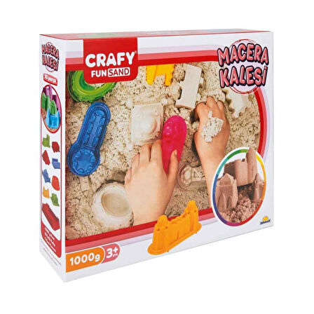 Kız Erkek Çocuk Oyuncak 2787 Crafy Macera Kalesi Oyun Kumu Seti 10 Parça 1000 g Kız Erkek Çocuk Oyun