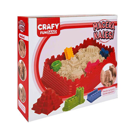 Kız Erkek Çocuk Oyuncak 2787 Crafy Macera Kalesi Oyun Kumu Seti 10 Parça 1000 g Kız Erkek Çocuk Oyun