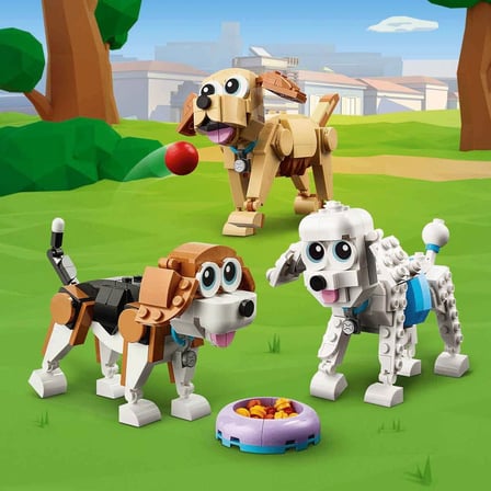 Kız Erkek Çocuk Oyuncak 31137 LEGO® Creator 3in1 Sevimli Köpekler 475 parça +7 yaş Kız Erkek Çocuk O