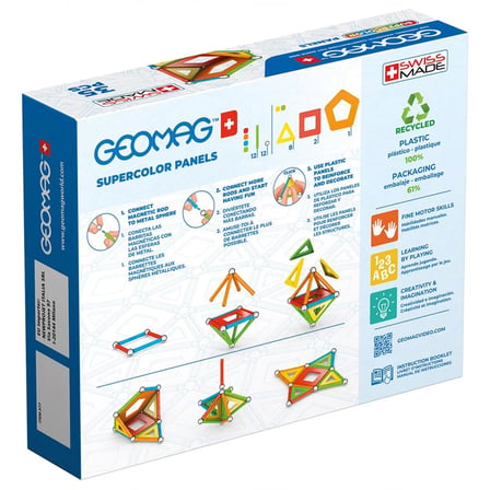 Kız Erkek Çocuk Oyuncak Geomag Supercolor Panels Manyetik Zeka Oyunu 35 Parça Kız Erkek Çocuk Oyunca