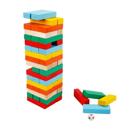 Kız Erkek Çocuk Oyuncak Smile Games Renkli Denge Oyunu 54 Parça - S00002279 Kız Erkek Çocuk Oyuncak