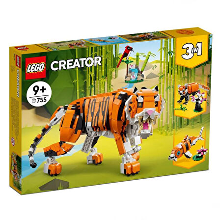 Kız Erkek Çocuk Oyuncak Creator 3’ü 1 Arada Muhteşem Kaplan 31129 Kız Erkek Çocuk Oyuncak Eğitici Eğ