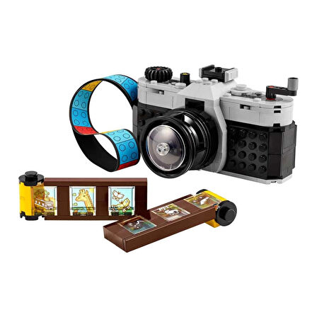 Kız Erkek Çocuk Oyuncak Creator Retro Fotoğraf Makinesi 31147 Kız Erkek Çocuk Oyuncak Eğitici Eğlenc