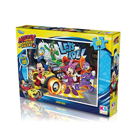 Kız Erkek Çocuk Oyuncak MCH714 KS Mickey Mouse / 100 Parça Puzzle Kız Erkek Çocuk Oyuncak Eğitici Eğ