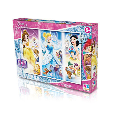Kız Erkek Çocuk Oyuncak PR709 Prenses 50 Parça Puzzle Kız Erkek Çocuk Oyuncak Eğitici Eğlenceli Oyun