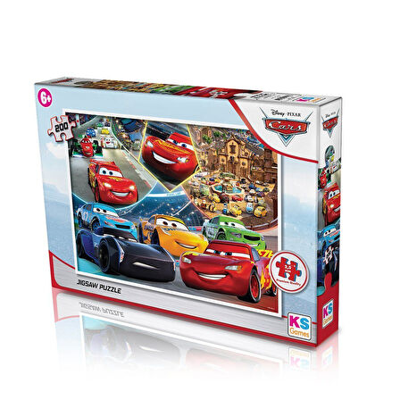 Kız Erkek Çocuk Oyuncak CR113 KS, Cars 200 Parça Puzzle Kız Erkek Çocuk Oyuncak Eğitici Eğlenceli Oy