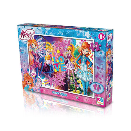 Kız Erkek Çocuk Oyuncak WINX113 KS Winx / 200 Parça Puzzle Kız Erkek Çocuk Oyuncak Eğitici Eğlenceli