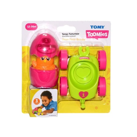 Kız Erkek Çocuk Oyuncak 73088 Tomy, Yarışcı Yumurtalar, 12-36 ay Kız Erkek Çocuk Oyuncak Eğitici Eğl