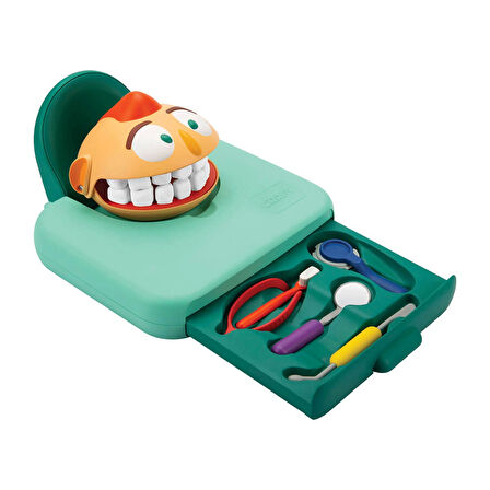 Kız Erkek Çocuk Oyuncak Crafy Dr. Toothy Oyun Hamuru Seti 15 Parça Kız Erkek Çocuk Oyuncak Eğitici E