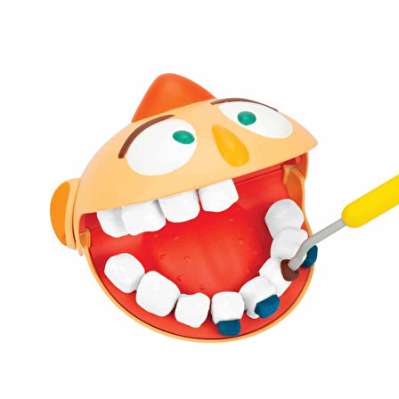 Kız Erkek Çocuk Oyuncak Crafy Dr. Toothy Oyun Hamuru Seti 15 Parça Kız Erkek Çocuk Oyuncak Eğitici E