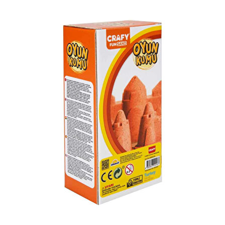 Kız Erkek Çocuk Oyuncak Fun Dough Kinetik Kum 1000 g Turuncu Kız Erkek Çocuk Oyuncak Eğitici Eğlence
