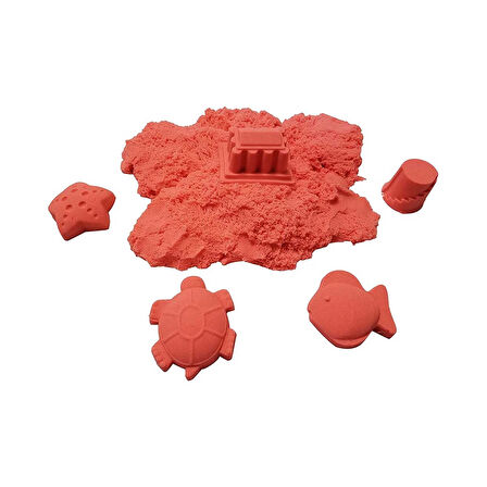 Kız Erkek Çocuk Oyuncak Fun Dough Kinetik Kum 1000 g Kırmızı Kız Erkek Çocuk Oyuncak Eğitici Eğlence