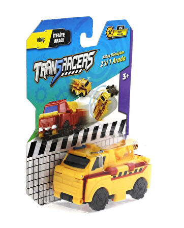 Kız Erkek Çocuk Oyuncak Transracers Dönüşen Araçlar Vinç / İtfaiye Aacı Kız Erkek Çocuk Oyuncak Eğit