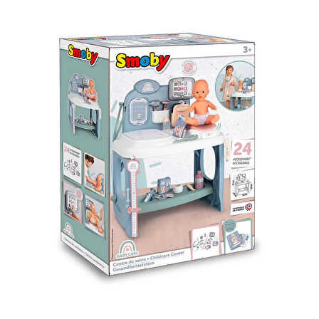 Kız Erkek Çocuk Oyuncak Smoby Elektronik Bebek Bakım Merkezi Oyun Seti 240305 Kız Erkek Çocuk Oyunca