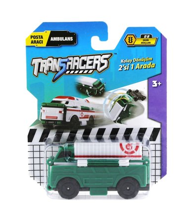 Kız Erkek Çocuk Oyuncak Transracers Dönüşen Araçlar Posta Aracı / Ambulans Kız Erkek Çocuk Oyuncak E