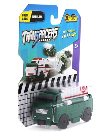 Kız Erkek Çocuk Oyuncak Transracers Dönüşen Araçlar Posta Aracı / Ambulans Kız Erkek Çocuk Oyuncak E