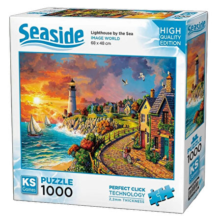 Kız Erkek Çocuk Oyuncak KS Games Lighthouse by the Sea Puzzle 1000 Parça 20758 Kız Erkek Çocuk Oyunc