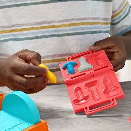 Kız Erkek Çocuk Oyuncak F9141 Play-Doh Renkli El Aletleri Tezgahı Oyun Seti +3 yaş Kız Erkek Çocuk O