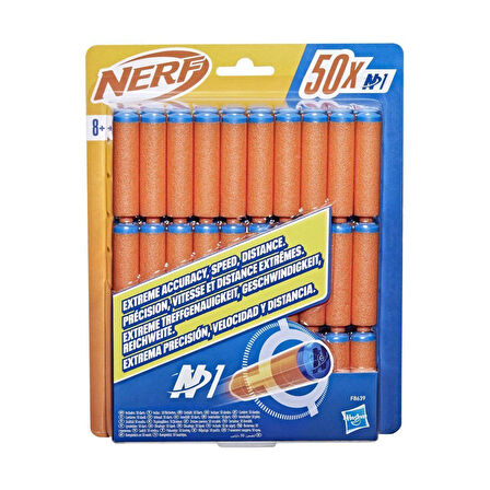 Kız Erkek Çocuk Oyuncak F8639 Nerf N Serisi Dart 50li Yedek Paket Kız Erkek Çocuk Oyuncak Eğitici Eğ
