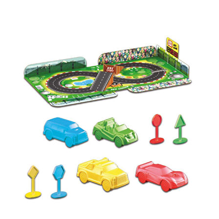 Kız Erkek Çocuk Oyuncak 03948 Artsand Arabalar Kum Seti 600 gr -Fentoys Kız Erkek Çocuk Oyuncak Eğit