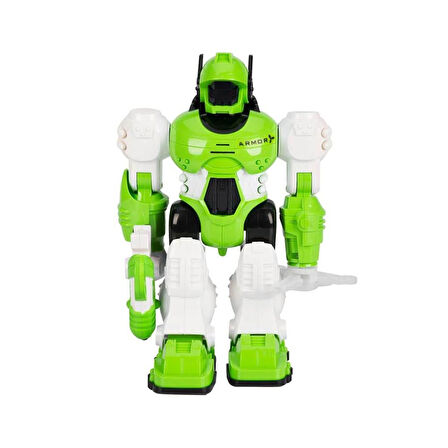 Kız Erkek Çocuk Oyuncak Storm Brave Sesli ve Işıklı Yürüyen Robot 25cm Kız Erkek Çocuk Oyuncak Eğiti