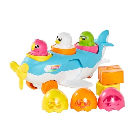Kız Erkek Çocuk Oyuncak 73147 Tomy, 2si1 arada Uçak ve Saklambaçlı Yumurtalar, 12-36 ay Kız Erkek Ço