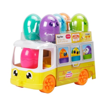 Kız Erkek Çocuk Oyuncak 73098 Tomy, Yumurta Otobüsü, 12-36 ay Kız Erkek Çocuk Oyuncak Eğitici Eğlenc