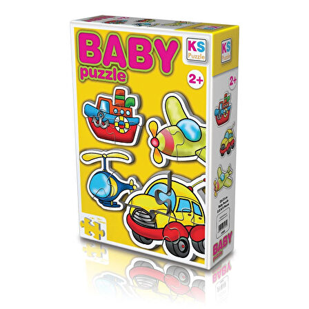 Kız Erkek Çocuk Oyuncak 12003 KS Baby Puzzle - Ulaşım Araçları / 15 Parça Puzzle / +2 yaş Kız Erkek