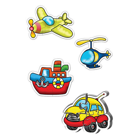 Kız Erkek Çocuk Oyuncak 12003 KS Baby Puzzle - Ulaşım Araçları / 15 Parça Puzzle / +2 yaş Kız Erkek