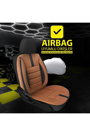 KZY UNİVERSAL ONİKS TABA Renault Clio 2 Uyumlu Oto Koltuk Kılıfı