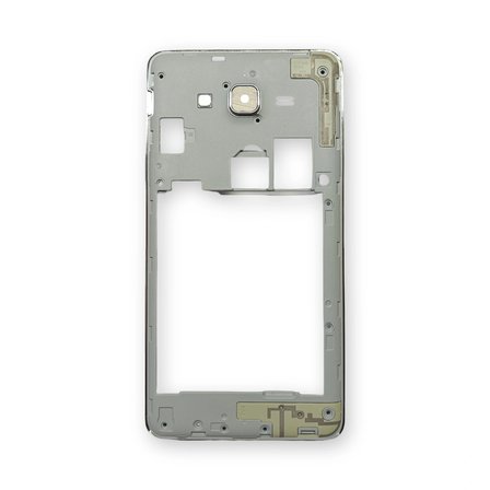Samsung ON7 Kasa Samsung Galaxy On7 Gri Renk SM-G600 Orta Kasa Çıtalı on off Ses Plastik Kamera Lensi