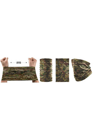 Outdoor Multicam Kamuflaj Bandana Boyunluk Buff