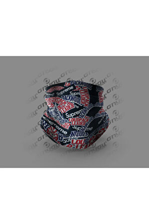 OUTDOOR MOTORCU SUPREME ÖZEL TASARIM BANDANA BUFF BOYUNLUK