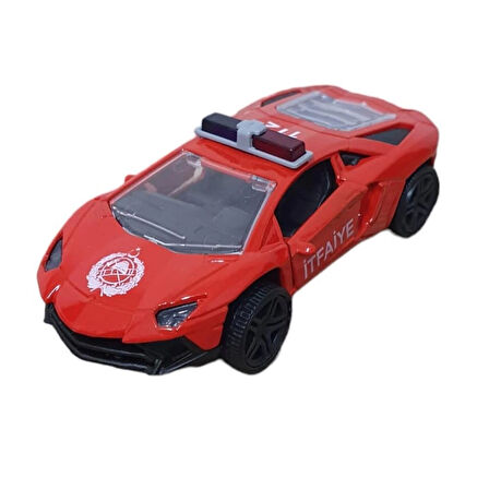 Çek Bırak Metal Araba Lamborgini  - İtfaiye