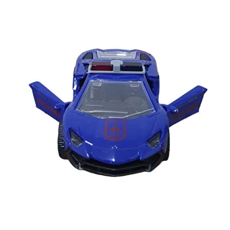 Çek Bırak Metal Araba Lamborgini  - Jandarma