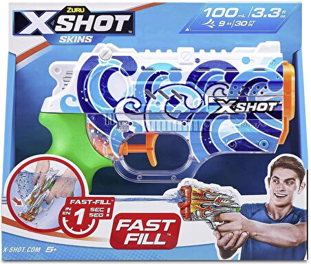 X-SHOT Su Tabancası - Hızlı Doldurma Fonksiyonlu - Mavi