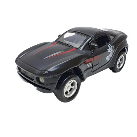 Mustang Çek Bırak Spor Araba - Işıklı Sesli Model -Siyah