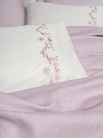 Serenity Bambu Çift Kişilik Pike Takımı Vaila Lila