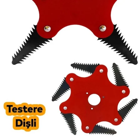 Eltos One Tools Çim Biçme Aparatı 6 Kollu Ahtapot Misina Çayır Biçme