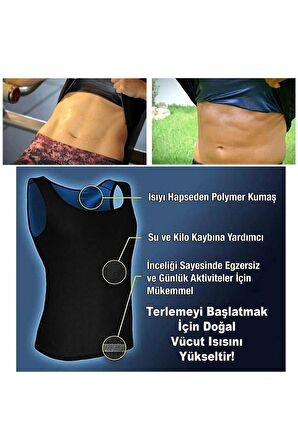 Sauna Etkili Terleten Zayıflatan Termal Tayt Atlet Takım