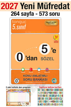 5. Sınıf 2027 0'dan 5'e Sözel Konu Anlatımlı Soru Bankası