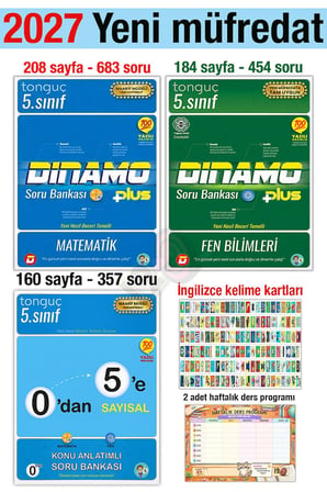 5. Sınıf 2027 Matematik Fen Bilimleri Konu Anlatımlı Dinamo Soru Bankası Seti