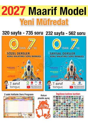 7. Sınıf 2027 0'dan 7'ye Konu Anlatımlı Soru Bankası Seti Maarif Model Yeni Müfredat