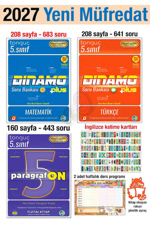 5. Sınıf 2027 Türkçe Matematik Dinamo Paragrafon Soru Bankası Seti