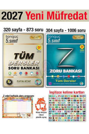 5. Sınıf 2027 Tüm Dersler Zoru Soru Bankaları Yeni Müfredat Maarif Modele Uygun