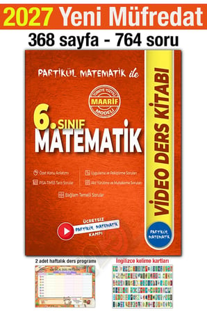 6. Sınıf 2027 Partikül Matematik Video Ders Kitabı Maarif Model