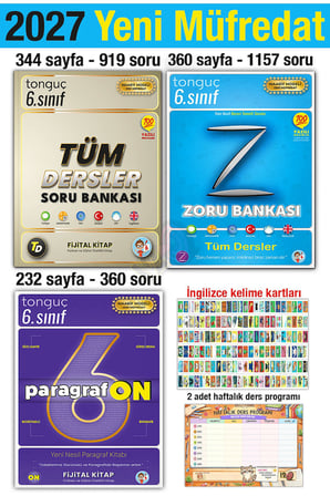 6. Sınıf 2027 Tüm Dersler Soru Zoru Paragrafon Bankası Seti Yeni Müfredat