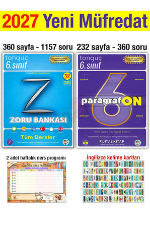 6. Sınıf 2027 Zoru Bankası Tüm Dersler Paragrafon